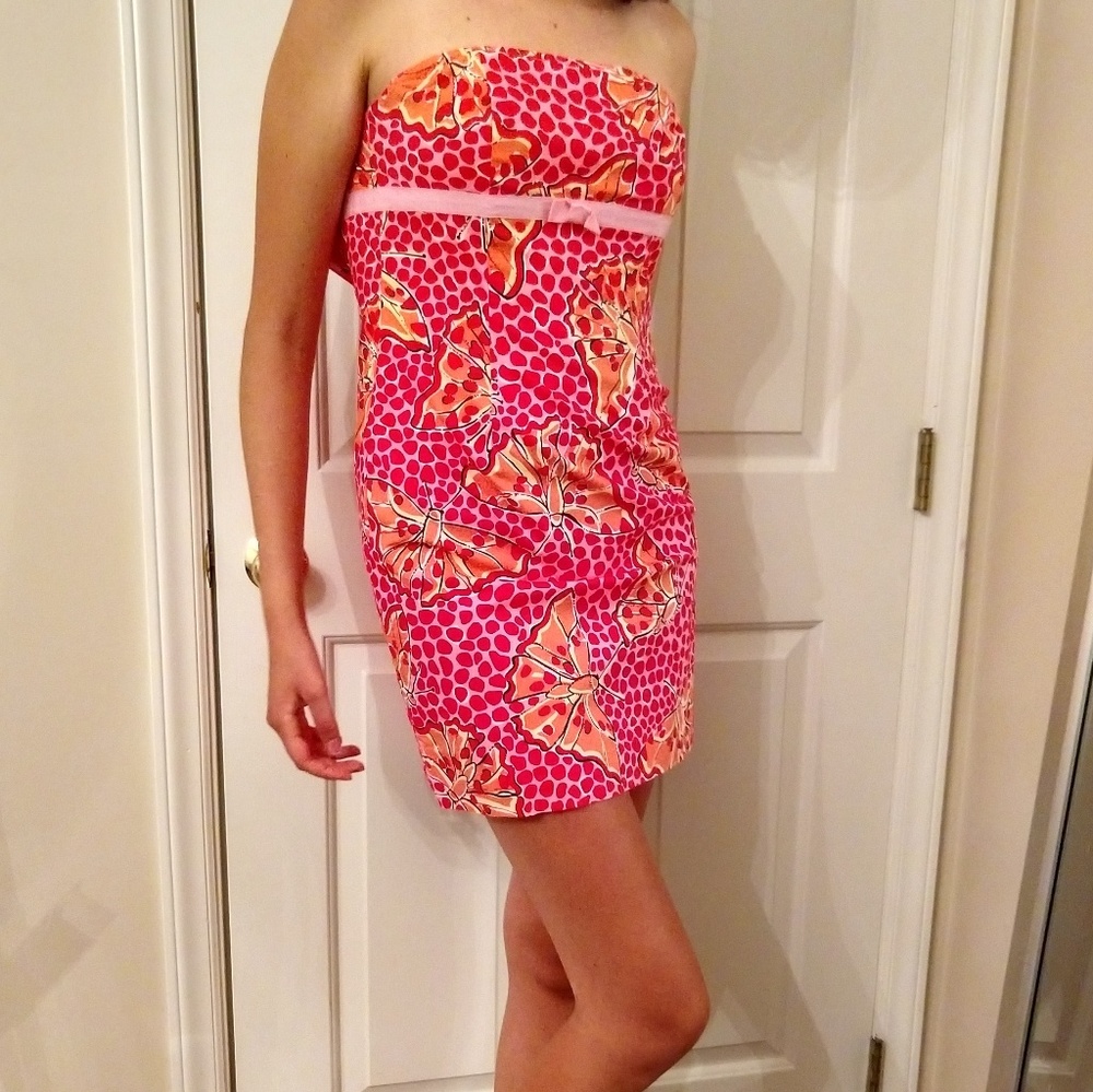 Beautiful lilly Pulitzer butterfly dress size 0